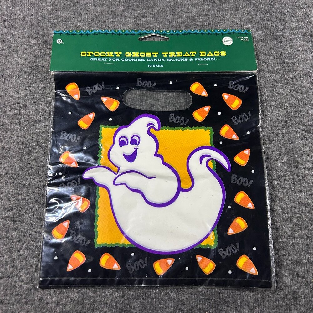 New in Package Vintage 2005 Halloween Icons 10 Ct Standard Treat Bags Wilton